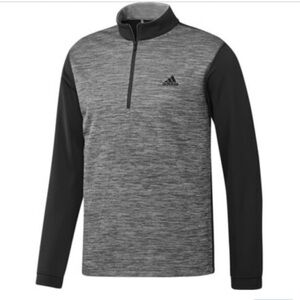 Adidas Men’s Gray Black 1/4 Zip Long Sleeve Lightweight Pullover Sweatshirt 2X